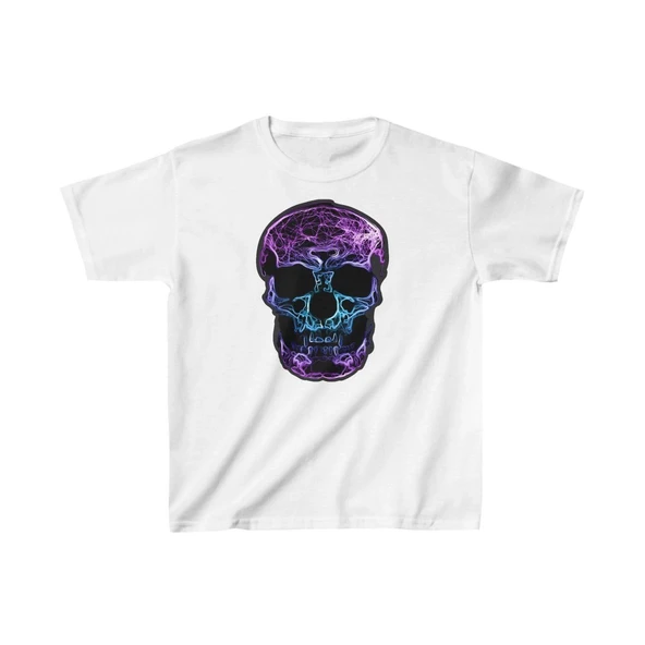 Unisex Çocuk Baskılı T-Shirt - Beyaz ürün görseli 1