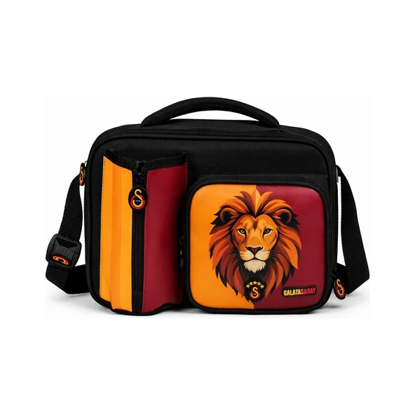 Galatasaray Lisanslı Aslan Desenli 3 Bölmeli Beslenme Çantası 26564 ürün görseli 1