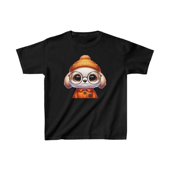 Unisex Çocuk Baskılı T-Shirt - Siyah ürün görseli 1