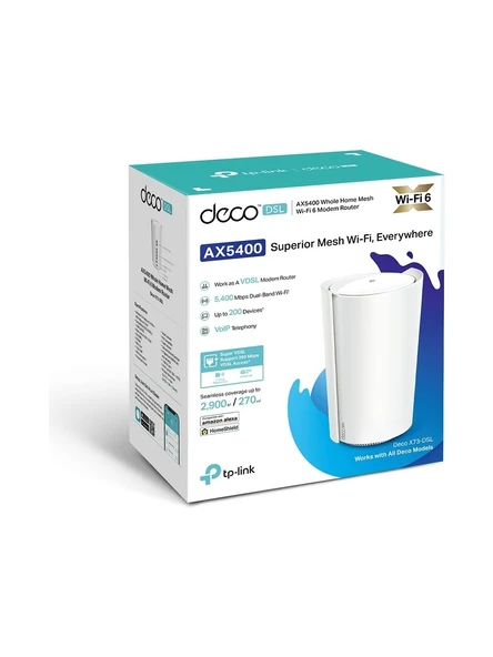 TP-LINK Deco X73-DSL(1-Pack) Mesh System - Resim 3