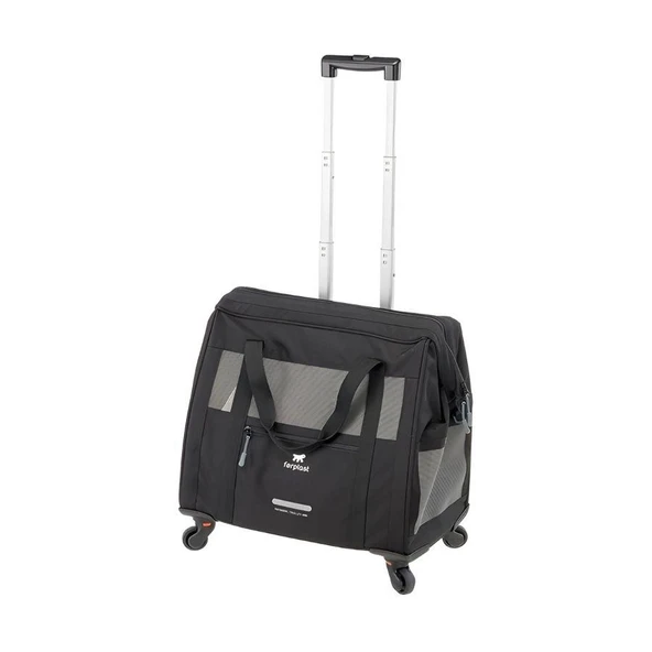 Ferplast Voyager 450 Kedi ve Köpek Tekerlekli Taşıma Çantası Siyah 46x26x48 cm ürün görseli 1