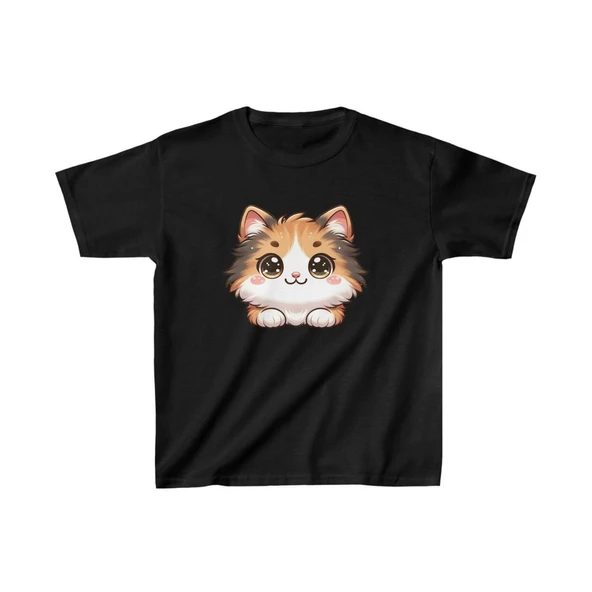 Unisex Çocuk Baskılı T-Shirt - Siyah ürün görseli 1