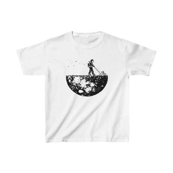 Unisex Çocuk Baskılı T-Shirt - Beyaz ürün görseli 1