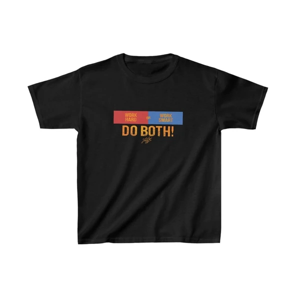 Unisex Çocuk Baskılı T-Shirt - Siyah ürün görseli 1