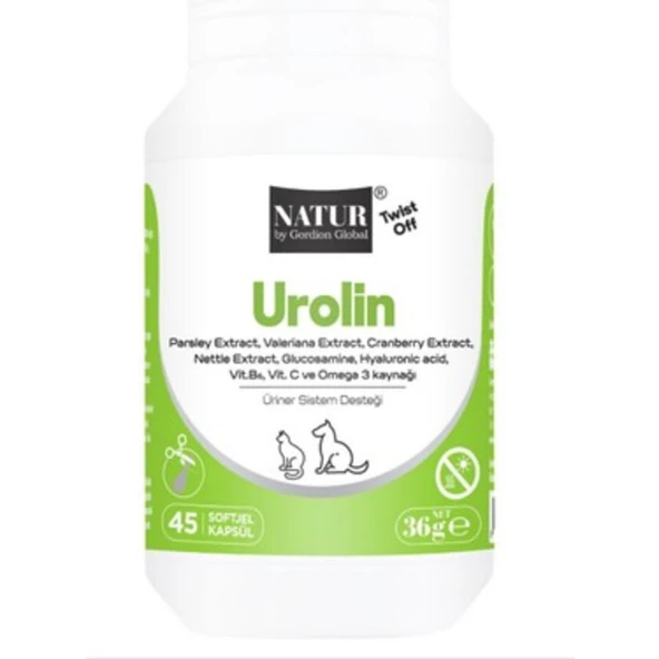 Natur Urolin 45 Soft Jel Kapsül Kedi Ve Köpek İdrar Yolu Üriner Sistem Destekleyici ürün görseli 1