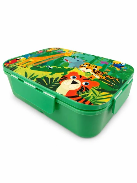 NOKI KIDS PLASTIK LANCH BOX SARI/SU YESILI 151-070 ürün görseli 1