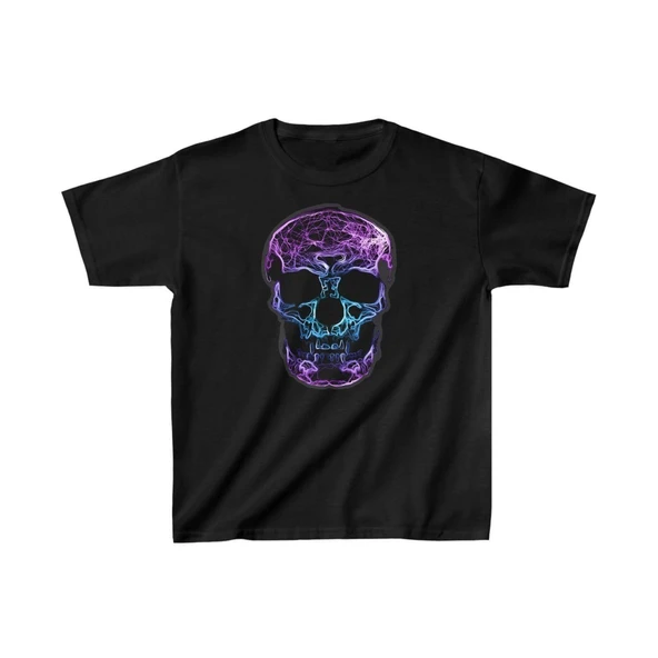 Unisex Çocuk Baskılı T-Shirt - Siyah ürün görseli 1
