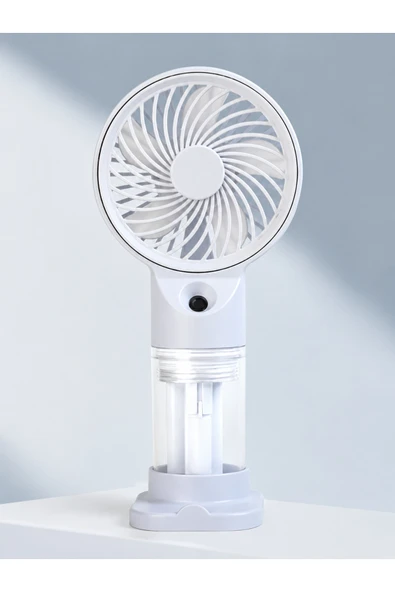 inovaxis Su Buharlı Şarjlı 3 Hızlı Standlı Mini Fan Vantilatör ürün görseli 1