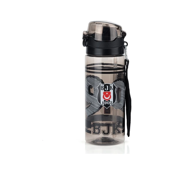 Beşiktaş Lisanslı 500ML Pipetli Kilitli Kapaklı Siyah Matara 26369 ürün görseli 1