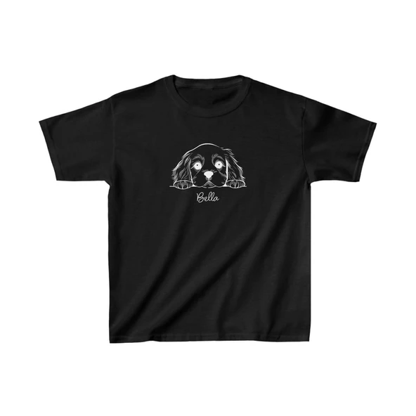 Unisex Çocuk Baskılı T-Shirt - Siyah ürün görseli 1