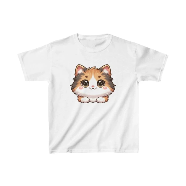 Unisex Çocuk Baskılı T-Shirt - Beyaz ürün görseli 1