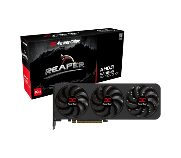 Powercolor Reaper Radeon Rx9070xt 16g-a Gddr6 256bit Gaming Aeae2pwc0027 ürün görseli 1