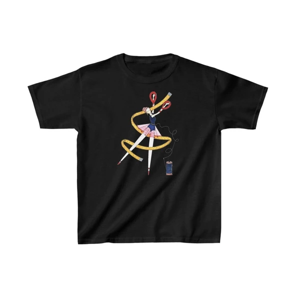 Unisex Çocuk Baskılı T-Shirt - Siyah ürün görseli 1