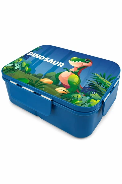 NOKI KIDS PLASTIK LANCH BOX LACIVERT/YESIL 151-070 ürün görseli 1