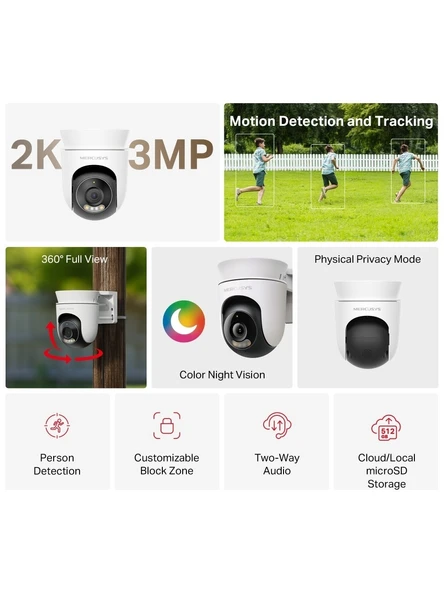 Mercusys MC510 Outdoor Wi-Fi Kamera - Resim 2