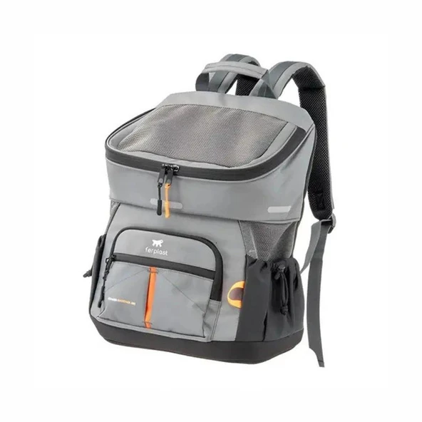 Ferplast Voyager 400 Kedi ve Köpek Kumaş Taşıma Çantası Gri 33x23x41 cm ürün görseli 1