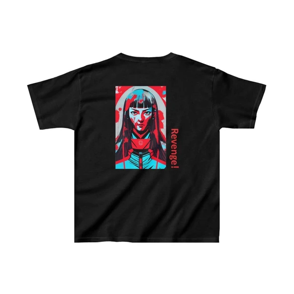 Unisex Çocuk Baskılı T-Shirt - Siyah ürün görseli 1