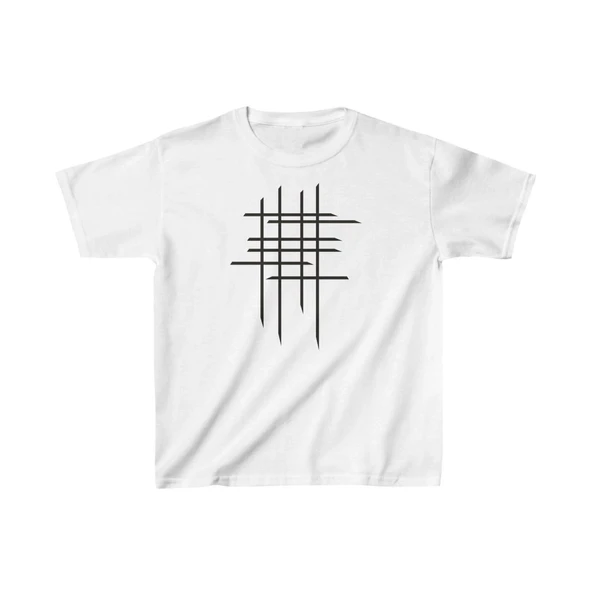 Çocuk Unisex Baskılı T-Shirt - Beyaz ürün görseli 1