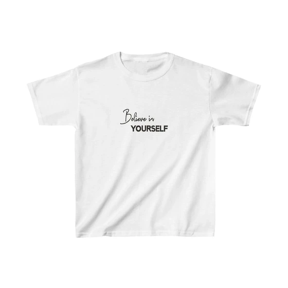 Unisex Çocuk Baskılı T-Shirt - Beyaz ürün görseli 1