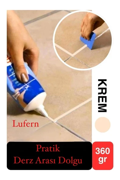 Premium Fayans Arası Krem Hazır Derz Dolgu Gaga Uç Tüp Mermer Mutfak Banyo Zemin Duvar Onarıcı ürün görseli 1