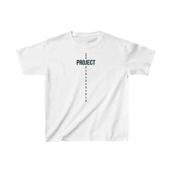Çocuk Unisex Baskılı T-Shirt - Beyaz ürün görseli 1