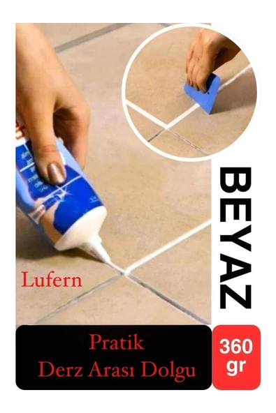 Premium Fayans Arası Beyaz Hazır Derz Dolgu Gaga Uç Tüp Mermer Mutfak Banyo Zemin Duvar Onarıcı ürün görseli 1