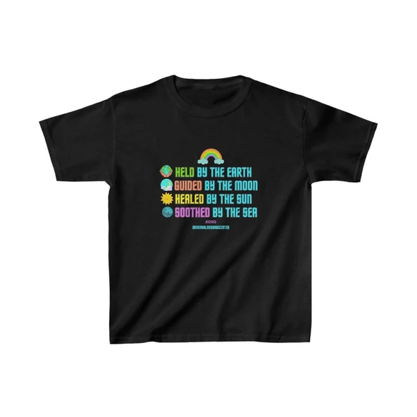 Unisex Çocuk Baskılı T-Shirt - Siyah ürün görseli 1