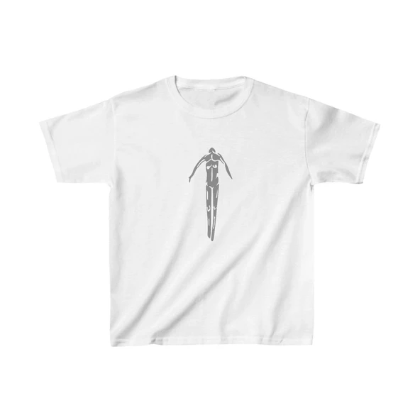 Unisex Çocuk Baskılı T-Shirt - Beyaz ürün görseli 1