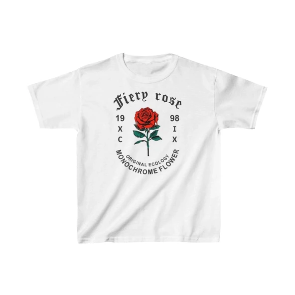 Çocuk Unisex Baskılı T-Shirt - Beyaz ürün görseli 1