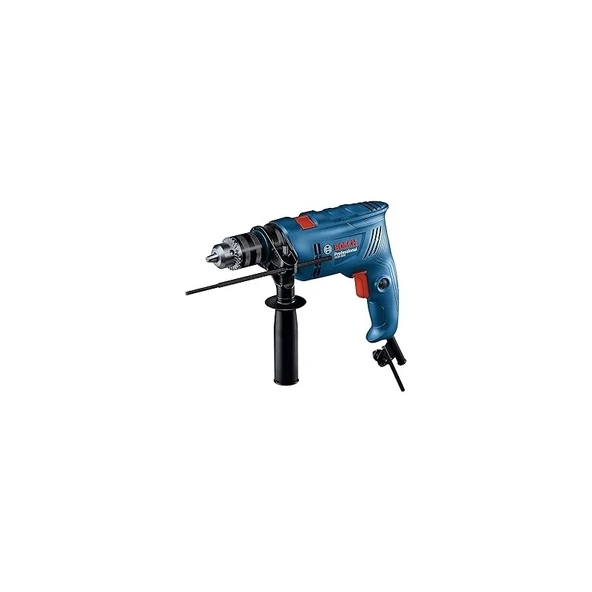 Bosch Gsb 600 Darbeli Matkap 600 W Güçlü Motor Ahşap Metal Delme Kapasitesi 30 mm ürün görseli 1