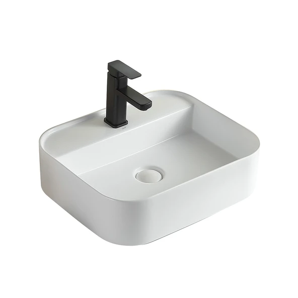 EY-4720MB Mat Beyaz Tezgah Üstü Lavabo ürün görseli 1
