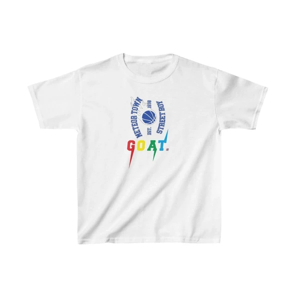 Unisex Çocuk Baskılı T-Shirt - Beyaz ürün görseli 1