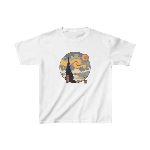 Çocuk Unisex Baskılı T-Shirt - Beyaz ürün görseli 1