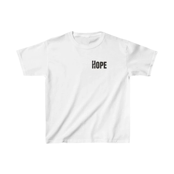 Unisex Çocuk Baskılı T-Shirt - Beyaz ürün görseli 1