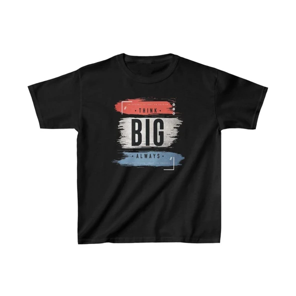 Unisex Çocuk Baskılı T-Shirt - Siyah ürün görseli 1