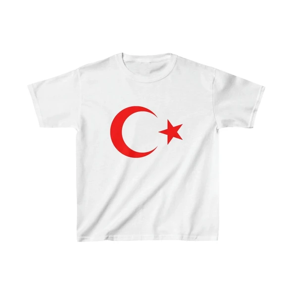 Çocuk Unisex Baskılı T-Shirt - Beyaz ürün görseli 1
