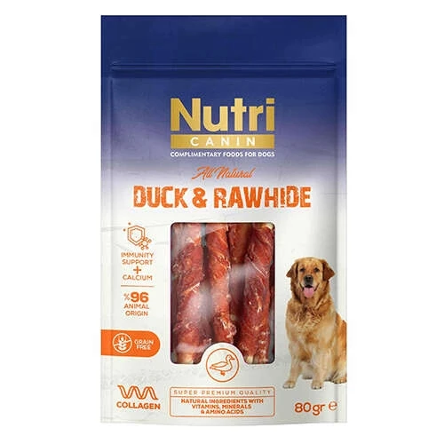 Nutri Canin Ördek Eti Sarılı Kemik Köpek Ödülü 80 Gr ürün görseli 1