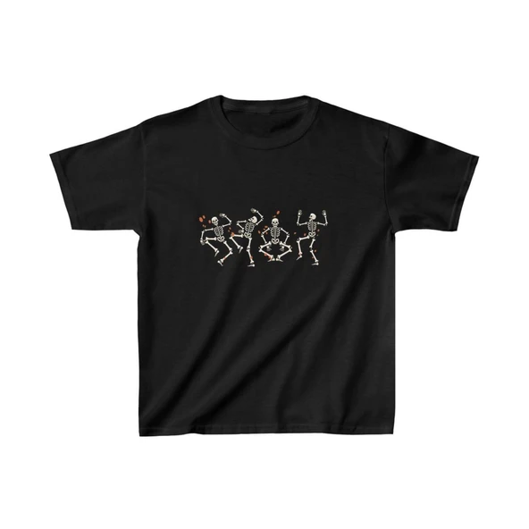 Unisex Çocuk Baskılı T-Shirt - Siyah ürün görseli 1