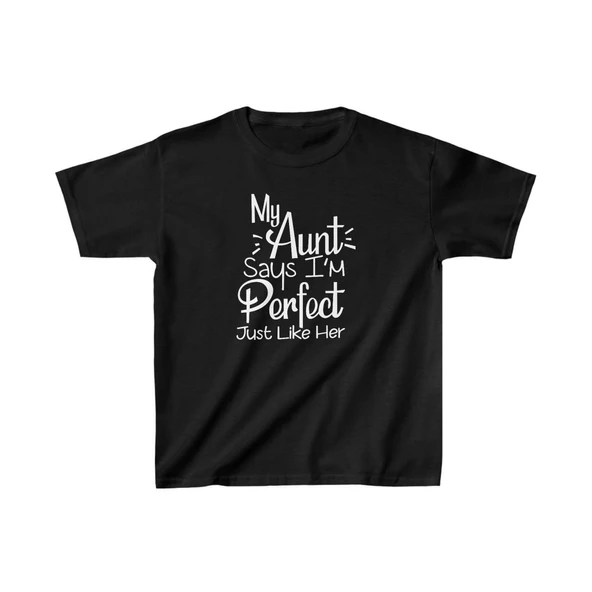 Unisex Çocuk Baskılı T-Shirt - Siyah ürün görseli 1