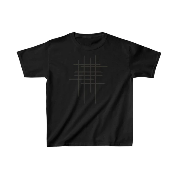 Çocuk Unisex Baskılı T-Shirt - Siyah ürün görseli 1