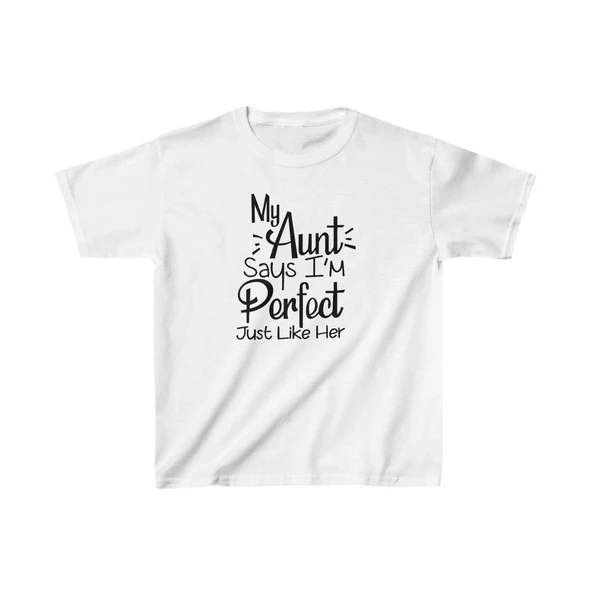 Unisex Çocuk Baskılı T-Shirt - Beyaz ürün görseli 1