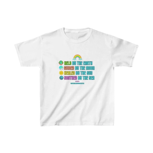 Unisex Çocuk Baskılı T-Shirt - Beyaz ürün görseli 1