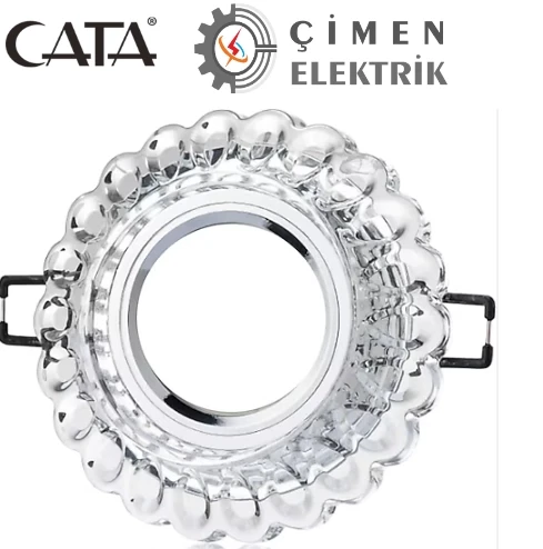 CATA CT 6594 Sümbül Cam Spot Kasası Led Çerçeveli Günışığı - Priz ve Anahtar İçin Uyumlu Çerçeve ürün görseli 1