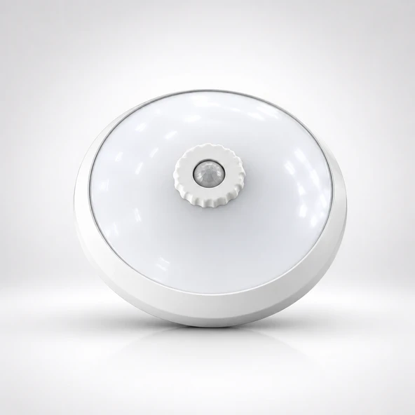 Sensörlü 18W LED Tavan Armatürü Acil Kitli 360 Derece Hareket Sensörlü Tavan Lambası Beyaz ürün görseli 1