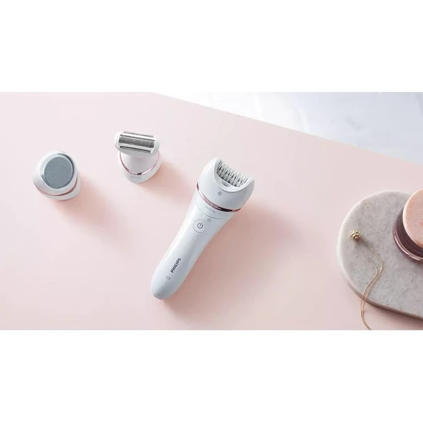 Philips BRE730/05 Islak Kuru Epilatör Seti, Beyaz - Resim 5