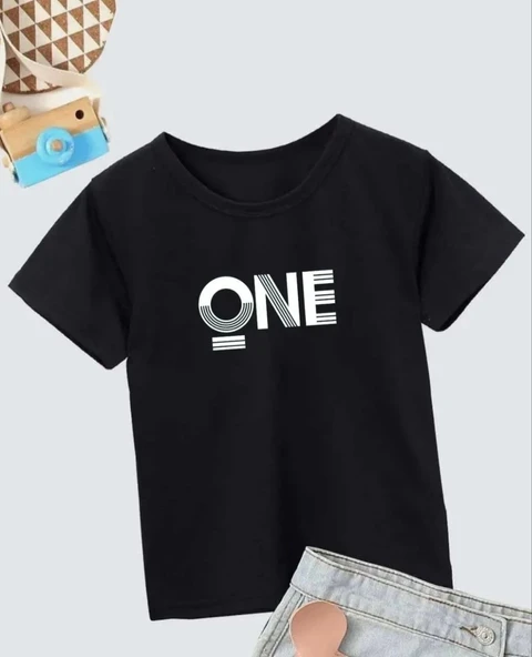Erkek Çocuk Baskılı T-Shirt - Siyah ürün görseli 1