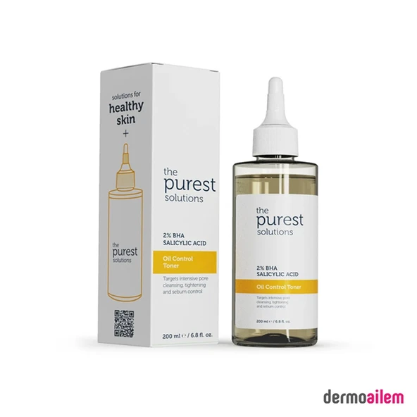 The Purest Solutions Bha %2 Oil Control Toner & Siyah Nokta Hedefli, Yağlanma, Gözenek Dengeleyici Tonik ürün görseli 1