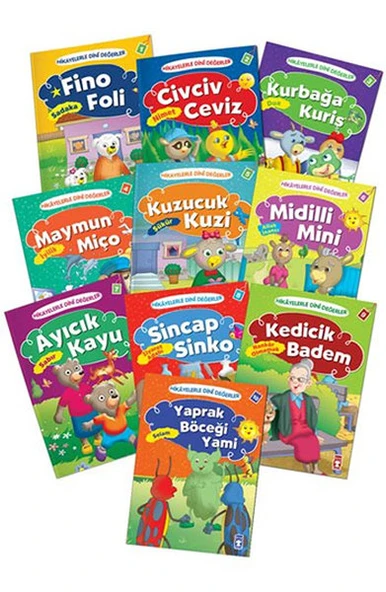Hikayelerle Dini Değerler Set (10 Kitap Takım) ürün görseli 1