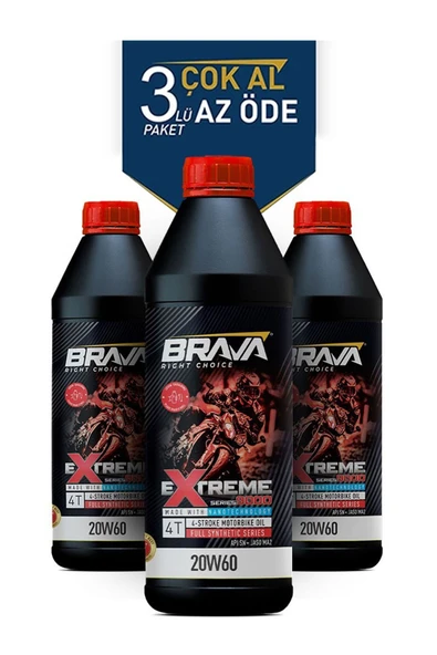 EXTREME 9000 4T 20W60 3X 1 LT MOTOR YAĞI ürün görseli 1