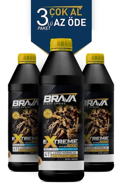 EXTREME 6000 4T 5W40 3X 1 LT MOTOR YAĞI ürün görseli 1